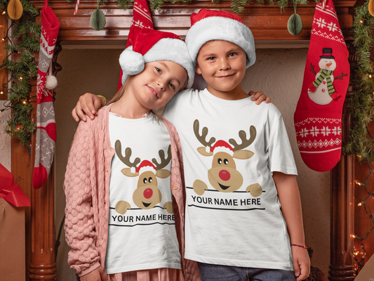 Personalised Reindeer T-Shirt